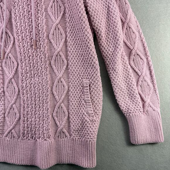 L.L. Bean Signature Purple Cotton Funnelneck Sweater Women’s Size L - Picture 4 of 10
